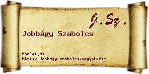 Jobbágy Szabolcs névjegykártya