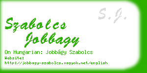 szabolcs jobbagy business card