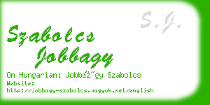 szabolcs jobbagy business card